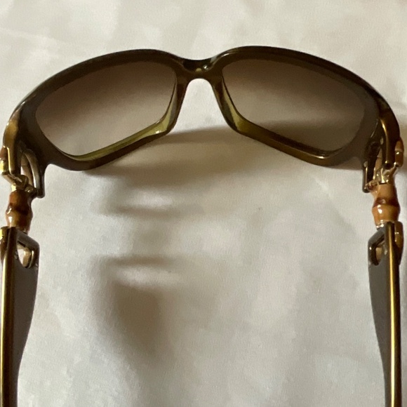 Gucci Bamboo Horsebit Sunglasses Made in Italy - Picture 8 of 12